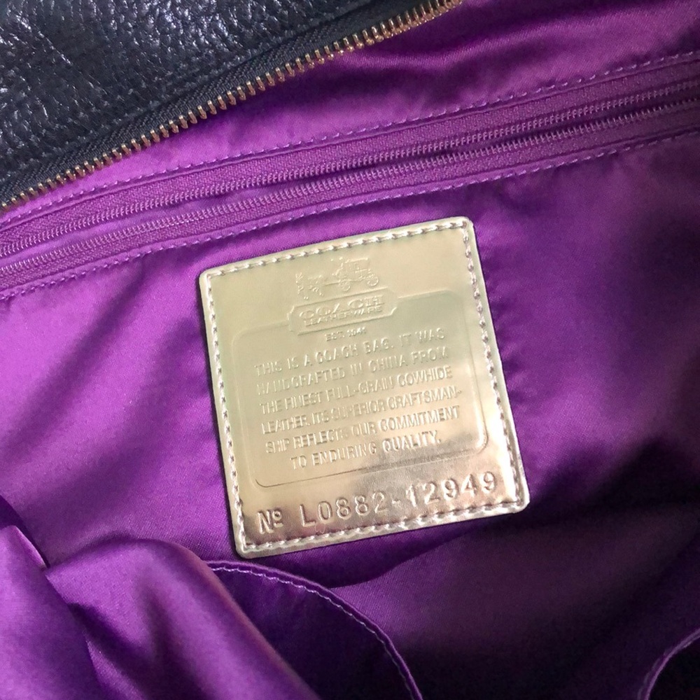 Coach leather black bag - Picture 3 of 5